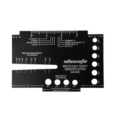 Imagem de simhoa Régua de identificação de ponta de eixo de golfe, ferramenta de modelo, equipamento de medição, identificação, paquímetro