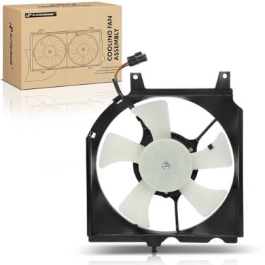 Imagem de A-Premium Conjunto de ventilador condensador A/C dianteiro com motor sem escovas compatível com modelos selecionados Nissan - Sentra 1991-1994, NX 1991-1993, transmissão automática