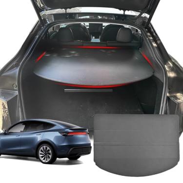 Imagem de Volcaner Capa de carga para 2025 2026 Tesla Model Y Juniper Acessórios, capa de porta-malas dobrável organizadora cobertura de segurança sombra tonneau protetor para todos os novos Tesla Model Y