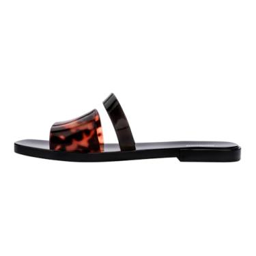 Imagem de Melissa Ivy Slide II para mulheres, Preto/carapaça de tartaruga, 35