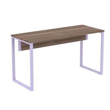 Imagem de Mesa Escritório P25 Tub Pandin 150 Cm Largura X 70 Cm Profundidade Tampo Mdp Walnut Pé Aço Tubular Lilás