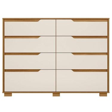 Imagem de Cômoda Gaveteiro Georgia Freijó Off White - Moval