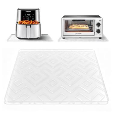 Imagem de KVRG Tapete para máquinas de espremedor, 43 cm x 38 cm, tapete de silicone para espremedor a frio, impermeável e antiderrapante, protege as bancadas contra derramamentos de suco, serve na maioria das