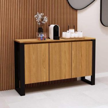 Imagem de Aparador Balcão para Escritório 3 Portas 136cm 100% MDF F5 - F5 Office