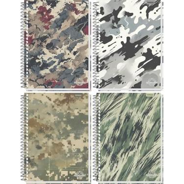 Imagem de Caderno 15X1 Capa Dura Camuflagem 240 Folhas Pacote Com 04-86816