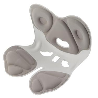 Imagem de Cadeira corretora de postura, reduz a fadiga, respirável, ergonômica, suporte para a parte inferior das costas, massagem fácil de limpar para casa (estilo lua cinza)