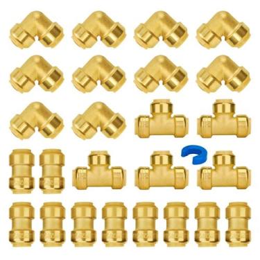 Imagem de Conexões de encanamento SUNGATOR Push Pex 19 mm com clipe de desconexã