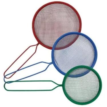 Imagem de Kit Com 3 Peneiras Em Aço Metal Utensílio De Cozinha Coador - FUXING