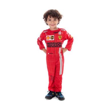 Imagem de Fantasia Carros Piloto De Formula 1 Infantil Macacão Longo - Fantasia 
