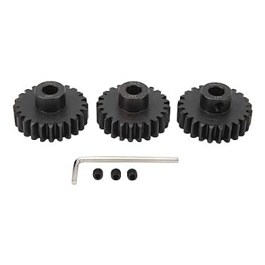 Imagem de Ainoli 3 peças de aço M1.5 conjunto de engrenagem de pinhão de motor de 8 mm com parafuso de fixação M5 para carro RC 1/5 1/8 1/10 (24T)