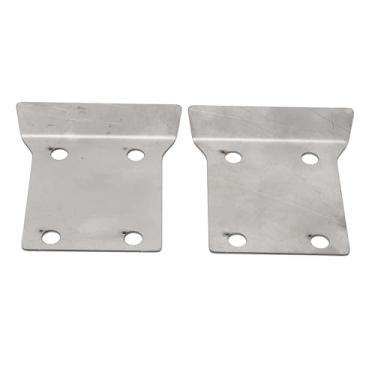 Imagem de SIWOTED 2 peças de armadura de chassi dianteiro traseiro de aço inoxidável placa de proteção de armadura de chassi universal para FSR FOCUS para Leopard para Atom 1/8 Off Road Car