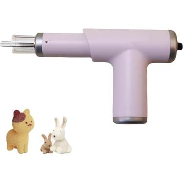 Imagem de Ferramenta de feltragem de lã elétrica, máquina de feltragem de agulha portátil com regulador de velocidade embutido, bateria de 9000 mAh, vida útil da bateria de 8 H, ponto faça você mesmo de feltro