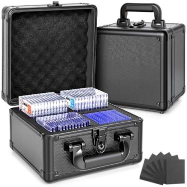 Imagem de MnnktClair Caixa de armazenamento de cartões graduados, caixas de carregamento superior, estojo de armazenamento de cartões esportivos para cartões colecionáveis Slab PSA/GMA/CSG/SGC/HGA, estojo