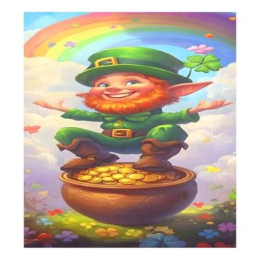 Imagem de Qilmy Capa magnética para máquina de lavar louça, elfos e moedas, 58 x 66 cm, capa decorativa para geladeira para porta frontal, adesivo, máquina de lavar, painel de geladeira, decalque para