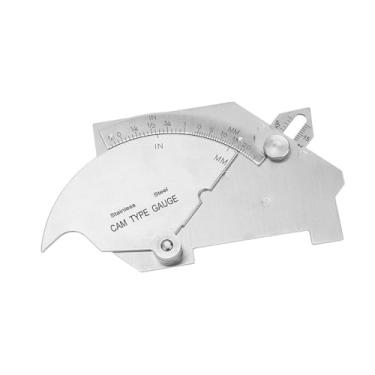 Imagem de Zerodis Solda de Aço Inoxidável, Régua de Inspeção de Costura de Soldagem MG 8 Com Escala Marcada, para Medição de Superfícies Soldadas e Juntas