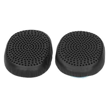 Imagem de Generic Substituição de Almofada de Fone de Ouvido Sem Fio Riff para Desempenho de Graves Aprimorado, 2 Mangas de Fone de Ouvido de Esponja de Espuma Preta para Amantes de Música