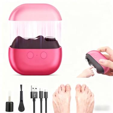 Imagem de Upgraded Electric Nail Clippers, Automatic Electric Nail Trimmers with LED Light, Easy-Grip Painless Nail Cutter for Seniors, Kids, and People with Arthritis, Safe for Thick or Delicate Nails（Pink）