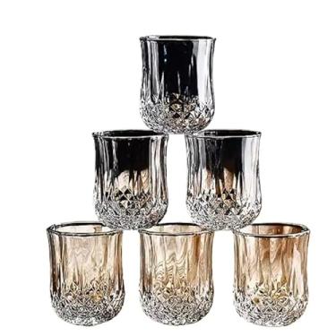 Imagem de Kit com 6 ou 12 Mini Copos De Vidro Dose Shott 40ml ou 65ml- Ideal para Bares, Festas ou Uso Doméstico(6 mini copos)