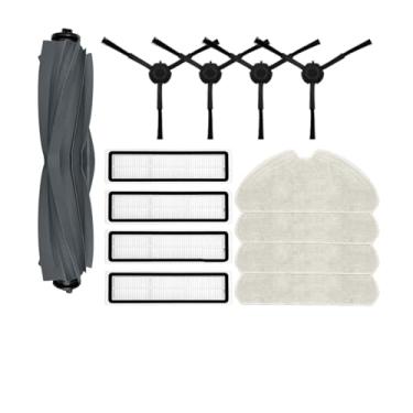 Imagem de Compatible With Compatible With Dreame Bot D10s / D10s Pro/ F9 Pro (Black/White) Robot Vacuum Cleaner Spare Parts Main Side Brush Hepa Filter Mop Pad(Set 11)