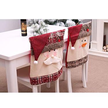 Imagem de Ainoli Christmas Chair Cover Capas protetoras para cadeiras Capa de assento para festa de Natal