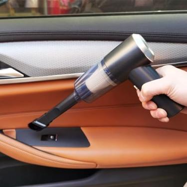 Imagem de Aspirador Portátil Sem Fio Automotivo Recarregável Premium 3 em 1 Soprador e Coletor de Pó para Carro Casa Escritório Alta Potência Compacto Estilus