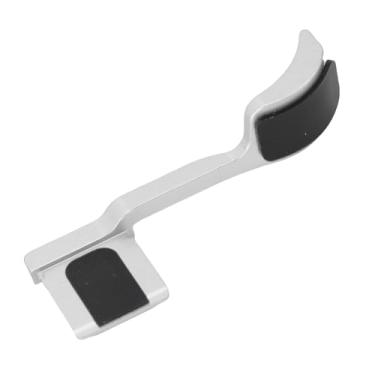 Imagem de Jopwkuin Q3 Câmera Metal Polegar Punho de Substituição Ergonômico de Sapata para Experiência Fotográfica Perfeita Liga de Alumínio para Uso Confortável (Prata)