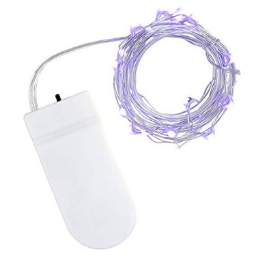 Imagem de Luzes de fita LED Fios Cobre Fada Operadas por Bateria Flexíveis Decorações Internas para Feriados Jardins e Festas