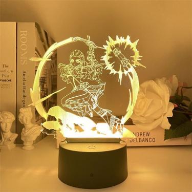 Imagem de Luz noturna LED 3D Plants vs Zombies Aloys Color Changing