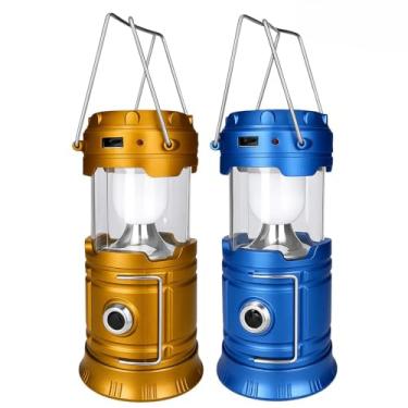 Imagem de Lampião Luminária com Carregamento Solar e Usb - Lanterna para Pesca Camping Caça Aventuras (2)