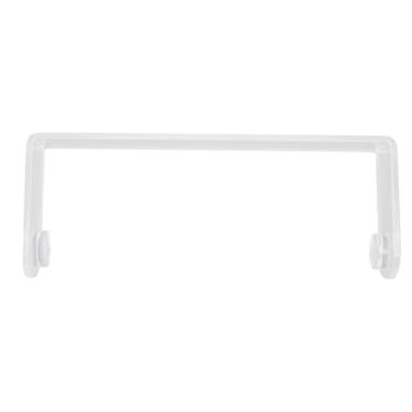 Imagem de Jopwkuin Suporte de Toalha de Acrílico Sob o Armário, Elegante, Economizador de Espaço, Dispensador de Rolo de Cozinha Autoadesivo para Cozinha, Banheiro, 11,5 X 4,5 X 1,77 Polegadas (Transparente)