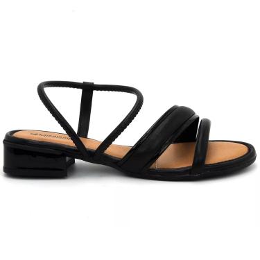 Imagem de Sandália Feminina Mississipi Salto Baixo Preto MB113-0001
