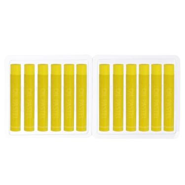 Imagem de Generic Pastéis a óleo amarelo limão, 12 peças de giz de cera de óleo macio, pastéis cremosos, materiais de arte em bastão para pintura de arte, desenho, mistura de graffiti para artistas iniciantes