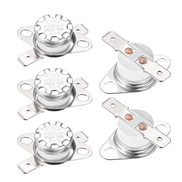 Imagem de Generic Termostato KSD301 155°C/155.0 °C 10A Normal Fechado N.C Ajuste Interruptor de Temperatura do Disco de Pressão para Microondas, Forno, Cafeteira, 5 peças, Material Cerâmico