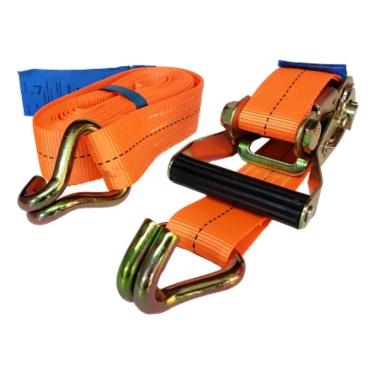 Imagem de 2X Cinta Catraca 1.5T 4,5 Mts Robustec Amarrar Moto Carga Ba