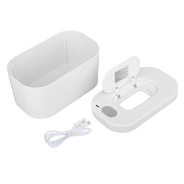 Imagem de MERIGLARE Aquecedor de Lenços Umedecidos Compacto e Prático para Viagens, Dispensador Inteligente de Papel Higiênico, Branco Moderno