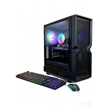Imagem de STGAubron Computador Desktop PC para jogos, Intel Core i5 até 3,6G, Radeon RX 590 8G, 16GB RAM, 1TB SSD, WiFi 6, BT 5.0, RGB Fan x3, Windows 11 Home