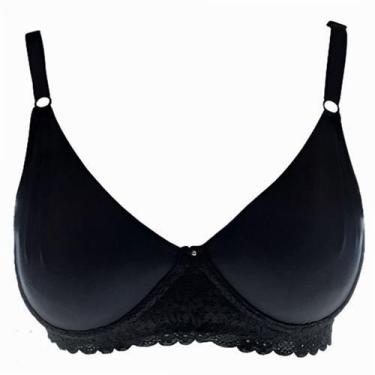 Imagem de Sutiã Com Aro Sem Bojo Tecido Duplo Renda Excelente Qualidade - Lamore