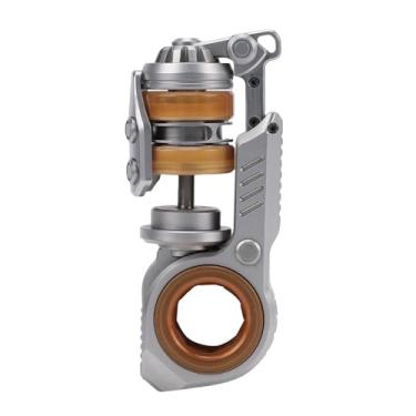 Imagem de Generic Brinquedo Magnético de Alívio de Estresse Fidget Spinner Ring Com Som de Clique Giratório Brinquedo Multifuncional de Descompressão de Metal para Adultos Foco de Ansiedade