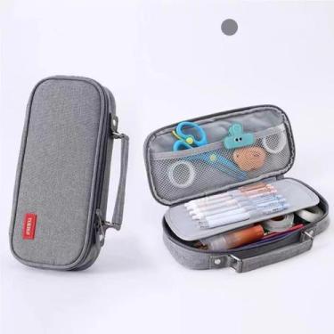 Imagem de Estojo De Lápis De Grande Capacidade Durável Simple COR:cinza - oem, c