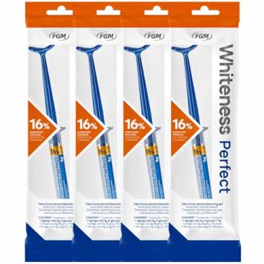 Imagem de Kit 4 Clareador Dental Caseiro Whiteness Perfect 16% Fgm