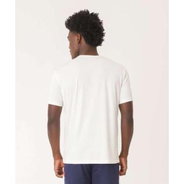 Imagem de Camiseta Masculina Fitness Manga Curta MR-49044, Off white, P