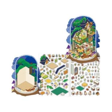 Imagem de Adesivo 3D Kawaii De Paisagem Do Fundo Do Mar, Cena De Cabana Pocket P