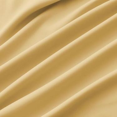 Imagem de Sewdudely Tecido de microfibra da The Yard, 147 cm de largura com forro dourado para costura, cortinas, roupa de cama, roupas, artesanato DIY (1 jarda)
