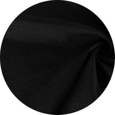 Imagem de Tecido Oxford Slub Linho Maquinetado 3 Metros de Largura Para decoração Painel Toalha de Mesa Evento Buffet Cortina Capa (Preto-01)