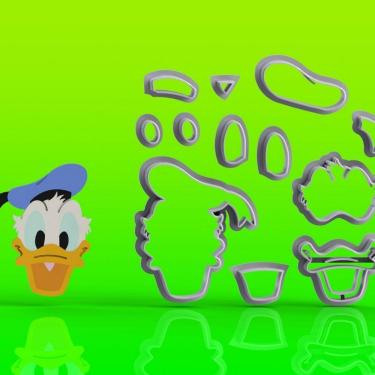 Imagem de Cortador Pato Donald Modular Tamanho 5Cm