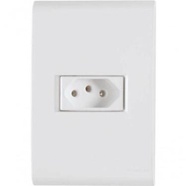 Imagem de Conjunto 4x2 1 Tomada 2p+t Tramontina Liz 20 A 250 V Branco