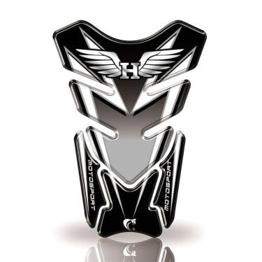 Imagem de Protetor De Tanque Adesivo Moto Honda -Motosport Cinza