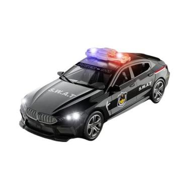 Imagem de Modelo De Carro De Polícia BMW M8 Em Escala 1:32 Com Som E Luz, Alta S