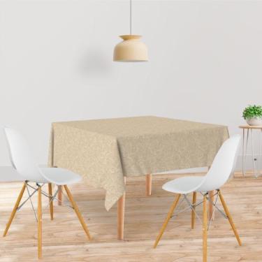 Imagem de Toalha De Mesa Quadrada Tecido Oxford Arabesco Briida TL132 - 140x140c