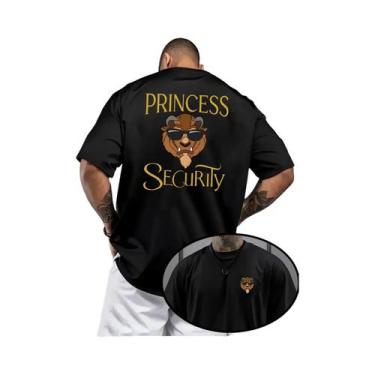 Imagem de Camiseta Masculina Oversized De Algodão Com Estampa Disney a Bela E a 